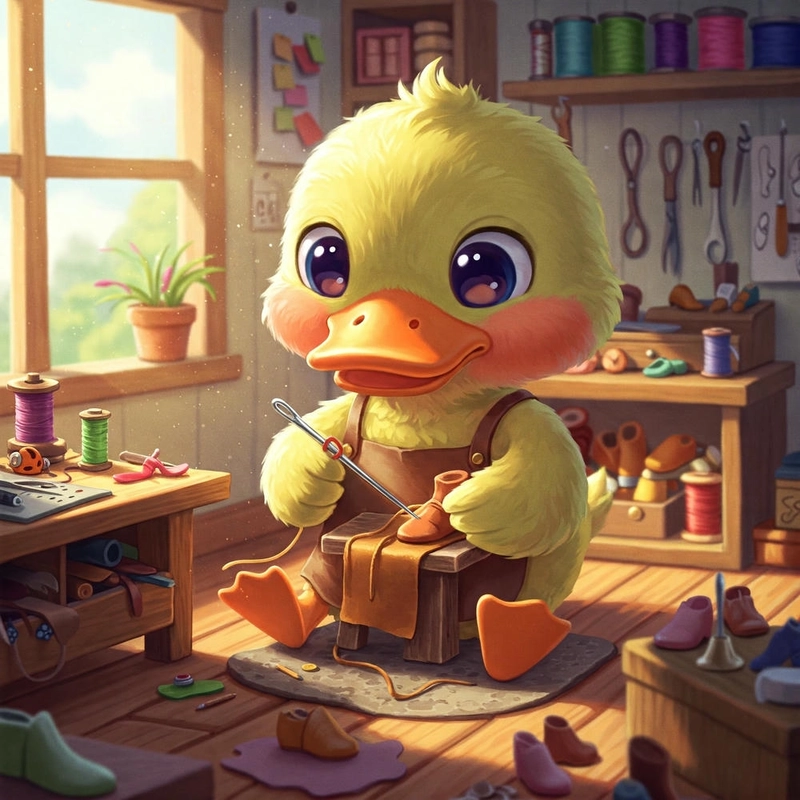 Hình vịt cute chibi vui nhộn