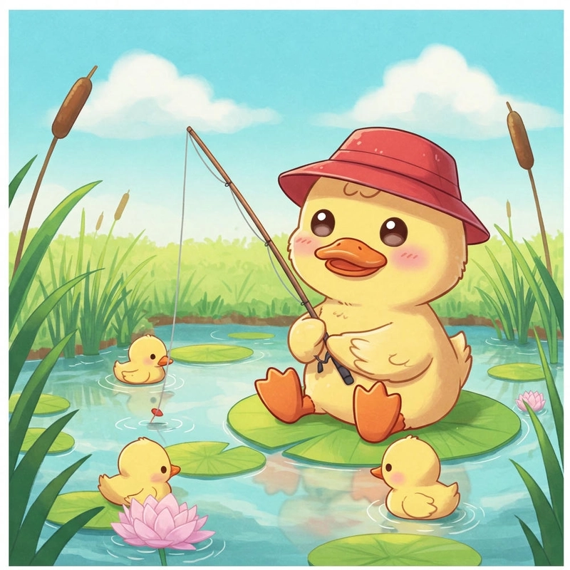 Ảnh vịt cute đáng yêu chibi