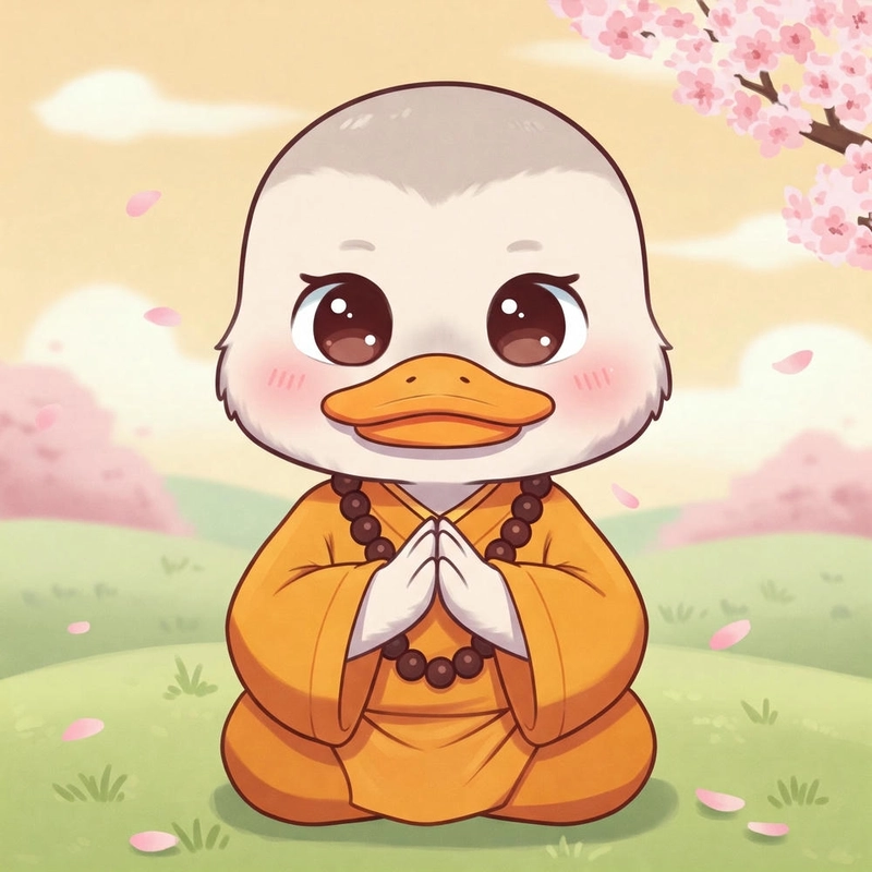 Hình vẽ vịt cute chibi đáng yêu