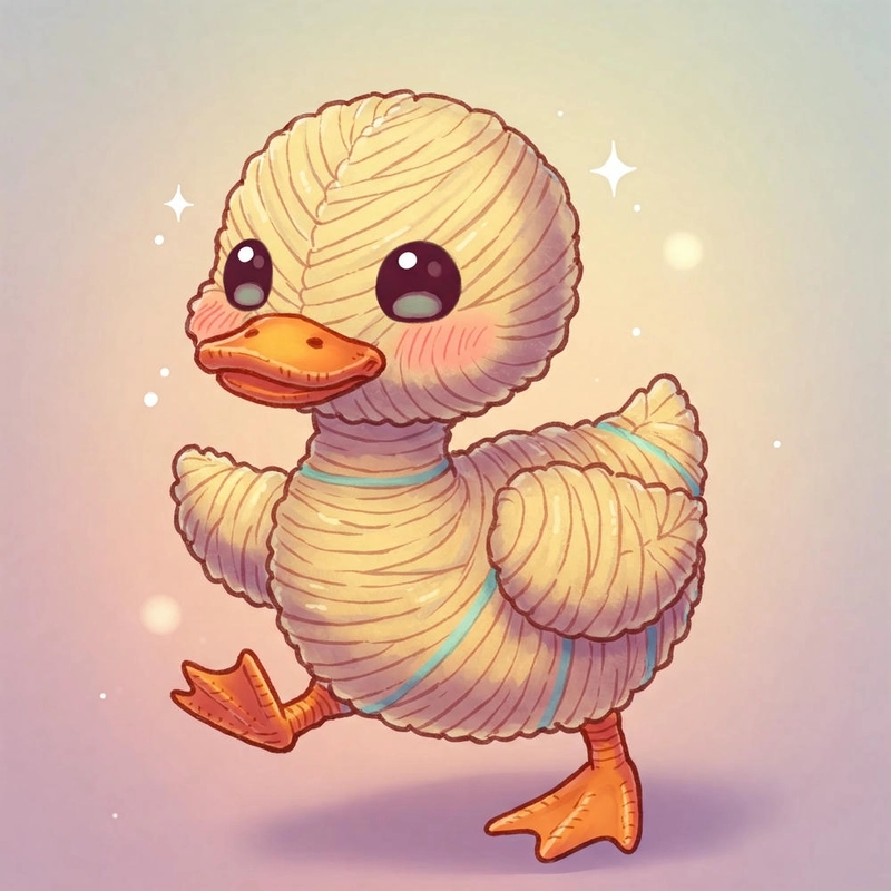 Hình vịt hoạt hình cute chibi