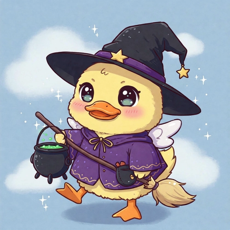 Ảnh avatar vịt chibi đáng yêu