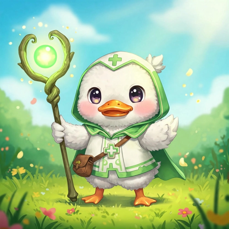 Avatar vịt cute chibi sinh động