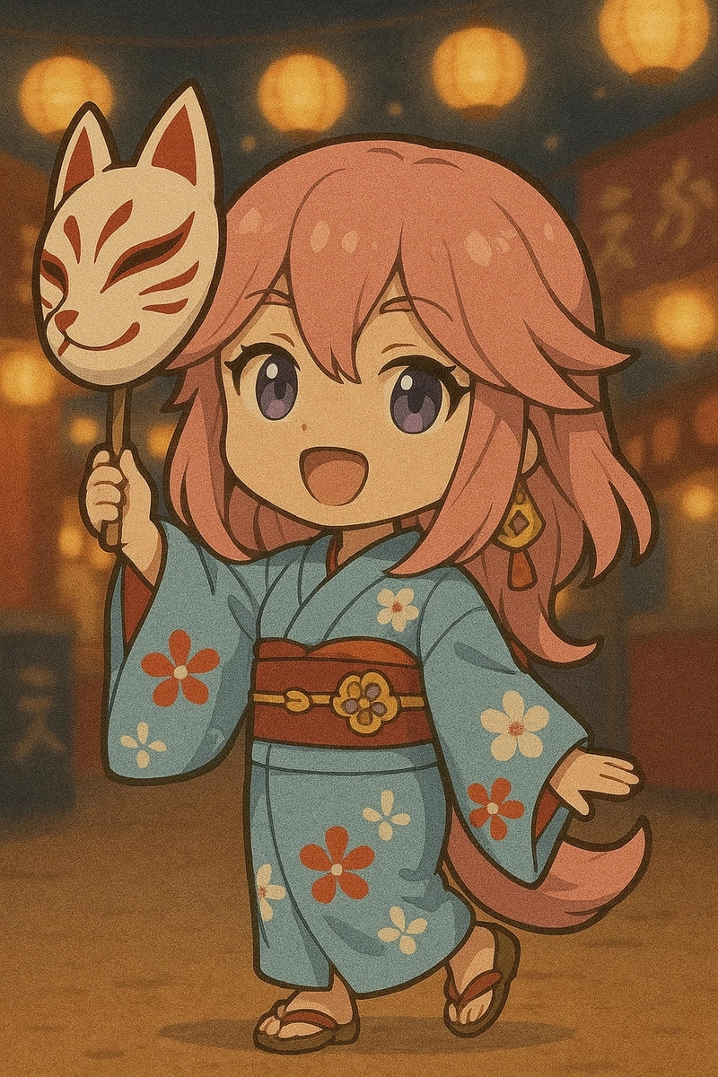 yae miko chibi dễ thương
