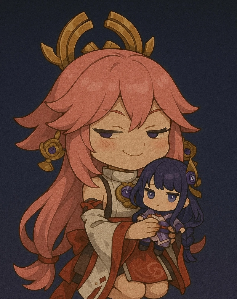ảnh chibi cute của yae miko