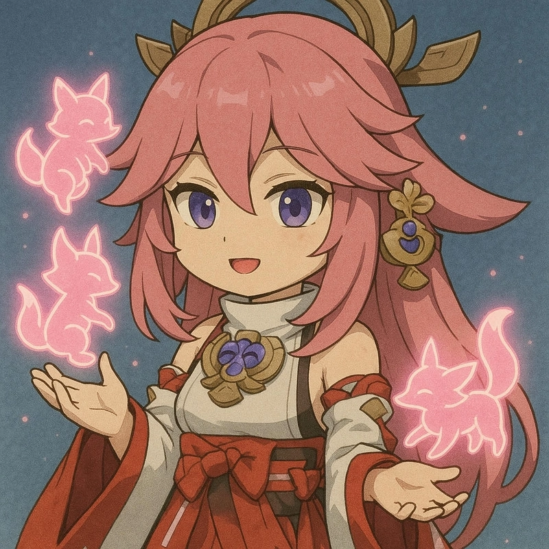 ảnh hoạt hình yae miko chibi